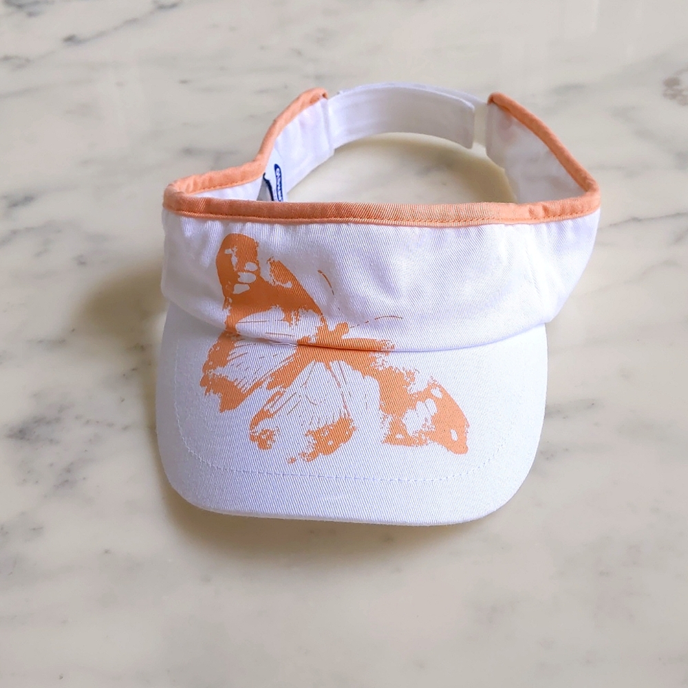 NWOT. Old Navy 100% Cotton Hat with painted butterfly and adjustable back.